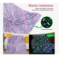 thumbnail image 3 of Cobija Frazada Magica Brilla En La Oscuridad Manta Cobertor color morado, 3 of 4
