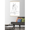 thumbnail image 2 of Woman - Continuous Line Drawing Wall Poster with Magnetic Frame, 22.375" x 34", 2 of 6
