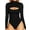 Black, variant on MOYIKO Mock Neck Cutout Front Tops Long Sleeve Body Suits for Womens,Size S-XXL