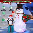 thumbnail image 4 of Regalo inflable navideño con muñeco de nieve, 2,1 m, con luces LED, 4 of 7