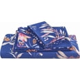thumbnail image 1 of Floral Printed Sheet Set King Soft Microfiber Botanical Bed Sheets Extra Deep Pocket Pieces, 1 of 7