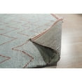thumbnail image 5 of EORC DO04LTB6X9 Hand Knotted Wool Moroccan Rug, 6' x 9', Light Blue Area Rug, 5 of 5
