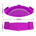thumbnail image 2 of Filtre à Clipser pour Casseroles et Poêles, Filtre à Coller Approuvé par la FDA, Silicone Résistant à la Chaleur, Facile à Utiliser et à Ranger, Lavable au Lave-Vaisselle, 2 of 7