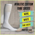 thumbnail image 6 of Womens Wholesale Winter Cotton Tube Socks - White USA Tube Socks For Women - 9-11 - 120 Pack, 6 of 6