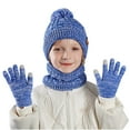 thumbnail image 3 of Sentuca Kids Hats for Girls Knit Beanies Warm Winter Hats Gloves and Scarves 3 Piece Outfit Sets, 3 of 3