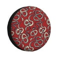 thumbnail image 1 of Fotbe Snake Funda de Llanta de Repuesto con Estampado, Engrosada, Ajuste Universal para Jeep, Remolque, RV, SUV, Camión-15 inch, 1 of 6