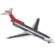 Boeing 727-200 Commercial Aircraft Northwest Orient Silver with White Stripes and Red Tail 1/400 Diecast Model by GeminiJets