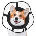 thumbnail image 1 of Comfortable Soft Dog Cone for Post-Surgery Recovery, Adjustable Collar to Stop Licking, Ideal for Large & Medium Breeds, Protects Small Dogs, Pet-Friendly Design, 1 of 4