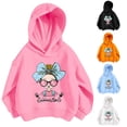 thumbnail image 4 of SHENGSI Girls Spring and Autumn Long Sleeve Thin Loose Pullover Hooded Sweatshirt, Girls Hoodie Cozy Hoodie Kids Clothes Pullover Sweatshirt with Hood Fashion Casual Tops Baggy Thin Top for Girls, 4 of 4