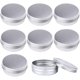 thumbnail image 2 of Bandejas de aluminio de 20 piezas de 60ml, bandejas redondas de aluminio, envases de cosméticos con tapas de tornillo para manualidades Diy, almacenamiento de viaje, 2 of 5