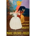 thumbnail image 2 of Cappiello, Leonetto 13x18 White Modern Wood Framed Museum Art Print Titled - The old liqueurs Marie Brizard and Roger, 2 of 4