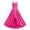 Hot Pink, variant on Girls Solid Color Spaghetti Strap formal Dress Ruched High Low Maxi Dress for Wedding and Party Size:15-16 Years