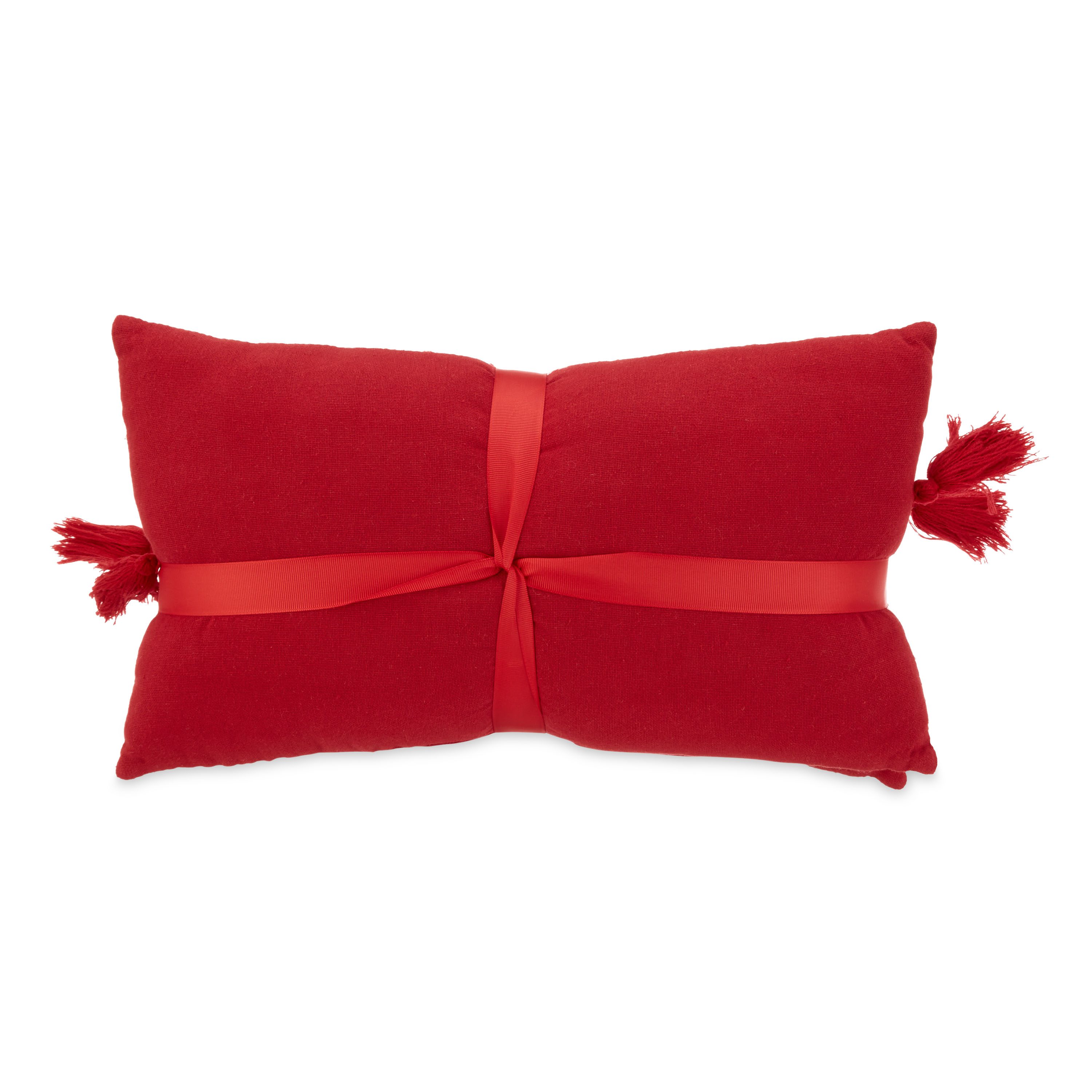 Holiday Time Joy Lumbar Christmas Decorative Pillows, 9x16inch, 2 Count Per Pack - image 5 of 6