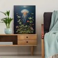 thumbnail image 5 of Jellyfish and Flora Canvas Print，Living Room Bathroom Nursery Decor, 5 of 8