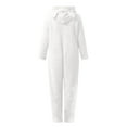 thumbnail image 5 of Coerni Girls Boys One Piece Animal Onesi𝐞 Kids Plush Teddy Bear Jumpsuit with Hood Fleece Zipper Winter Warm Outfit Playsuit, 5 of 5