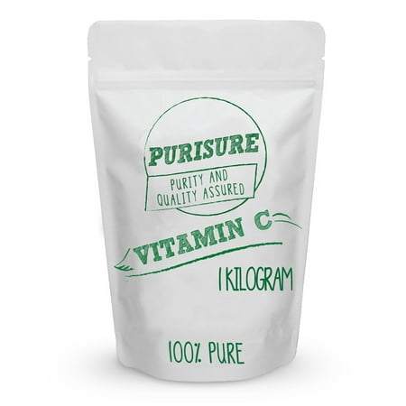 Vitamin C Powder 1kg (1000 Servings) | Pure Ascorbic Acid | Common Cold Relief | Immune System Support | DIY Cosmetics for Beautiful Skin | Non GMO | Food