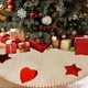 thumbnail image 5 of Falda de árbol de Navidad redonda de 98 cm/38,58 pulgadas, decoración navideña, alfombras para sala de estar, dormitorio, alfombras estampadas, falda de árbol de Navidad, 5 of 6