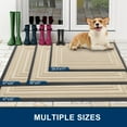 thumbnail image 2 of Buganda Heavy Duty Door Mats, Non Slip Waterproof Rubber Doormats for Outdoor and Indoor, Low Profile Dirt Trapper Entry Rugs, 36"x24", Beige, 2 of 8