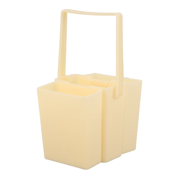 Beaupretty Triple Water Containers for Watercolor Brush Washing Bucket PP 1 Set Back to School