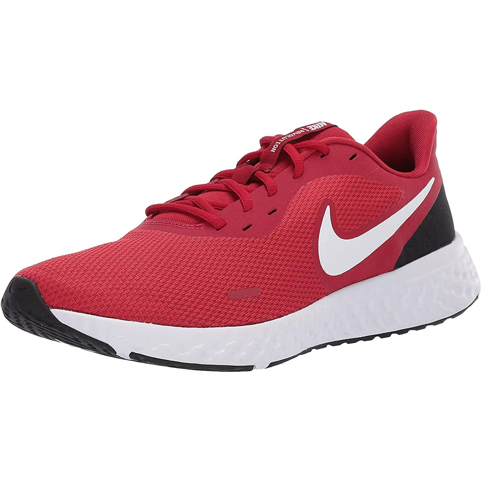 Nike Men s Revolution 5 Running Shoe Gym Red Whiteblack 12 Regular US Walmart