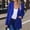 Blue, variant on Zedker Blazer for Womens 2026 Fall Business Casual Oversized Long Sleeve Button Open Front Suit Jackets Work Clothes Pockets