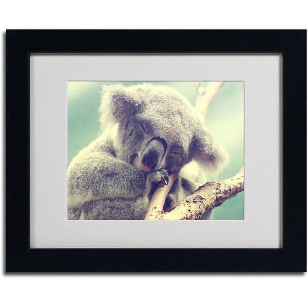 Trademark Fine Art "Sleepy Head" Framed Canvas Art by Beata Czyzowska Young