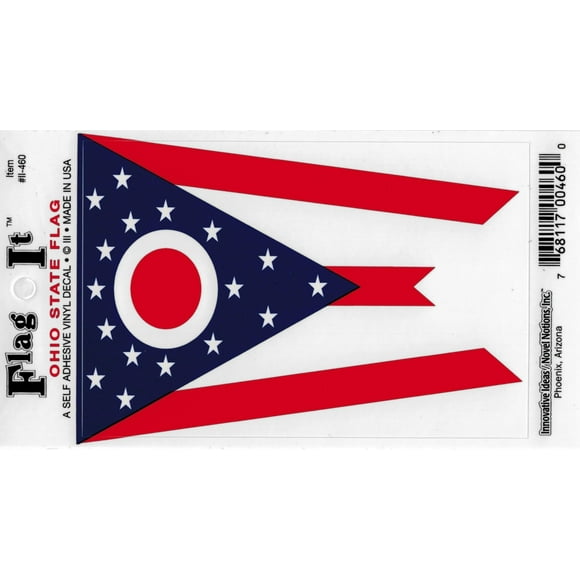 Ohio Flag Decal for auto, Truck or Boat