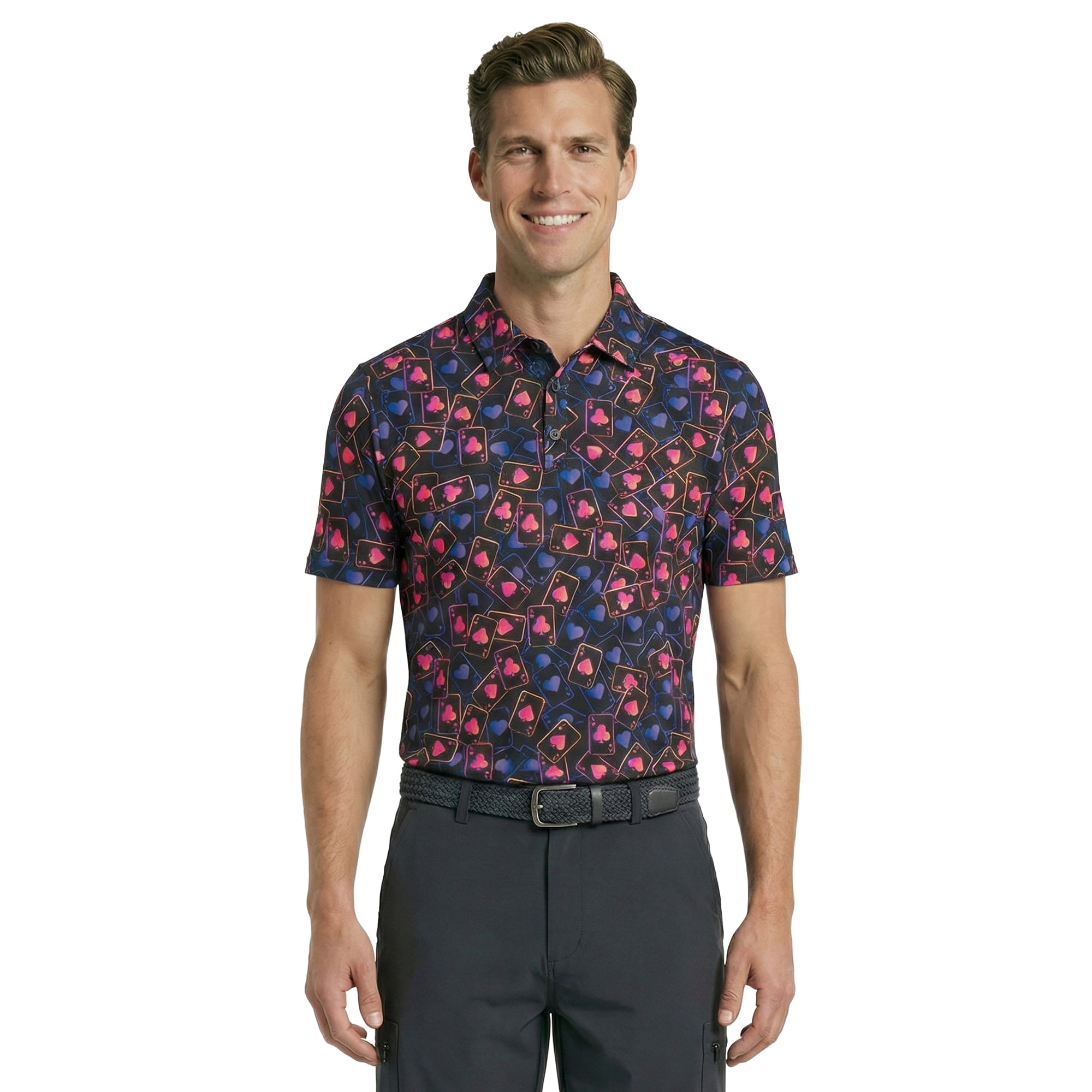 Birdie Bound Men's and Men's Big & Tall Novelty Golf Polos, Sizes XS-4XLT