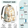 thumbnail image 5 of Golden Retriever with Bones and Paws Backpack for School,Cute School Bag,Schoolbag with Adjustable Shoulder Straps & Padded Back,16.9 Inch, 5 of 5