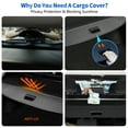 thumbnail image 6 of For 2021-2024 Buick Envision 2.0L BlackRear Cargo Cover Trunk Security Shade, 6 of 6