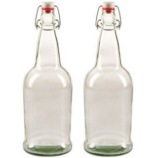 Large 33oz Glass Swing Top Bottle Carafe - Kombucha, Kefir, Beer, Water,  Milk,Beverage Liquor 