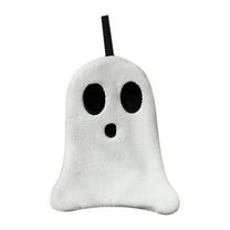 Lilixerw Cute Ghost Hand Towels,Halloween Funny Ghost Shaped Bathroom Kitchen Decor Dish Towels,Hanging Hand Towels for Halloween