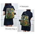 thumbnail image 4 of FORMRS Women's Travel Backpack Purse Anti-Theft Hidden Pockets Casual Shoulder Bag, Green Floral Garden, 4 of 7