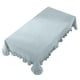 thumbnail image 1 of Mantel con volantes de color liso, rectangular, cuadrado, para mesa de comedor, para decoración de cocina, comedor y patio., 1 of 8