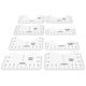 thumbnail image 4 of 8pcs T-shirt Ruler Guide Size Chart T-shirt Guide T-shirt Measuring Tool, 4 of 4