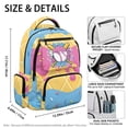 thumbnail image 4 of FKELYI Pink Drip Baseball Print Kids Backpack for Elementary Student 17 Inch Spacious Schoolbag Primary School Bookbag Casual Daypack Rucksack with Multi-Pockets for Girls, 4 of 7