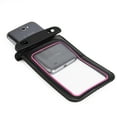 thumbnail image 4 of Waterproof Case Smartphone Dry Pouch (Black/Pink) w/ Neck Lanyard - Compatible w/ iPhone XR/XS/XS Max/X/8+ Galaxy S10+/S9+ OnePlus 6T LG BLU, Phones up to 6.25” Great for Swim Pool Beach Bath Travel, 4 of 6