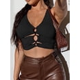thumbnail image 5 of Keeccty Dark Punk Vibes Women Wide Strap Crop Top, 5 of 5
