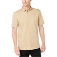 thumbnail image 1 of Camisa de sarga con botones DKNY para hombre beige XX-Large, 1 of 1