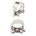 thumbnail image 1 of Abrazadera Exhaust Down 304 acero Inoxidable clip 2 Iron Flange Plata, 1 of 9