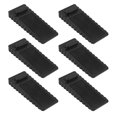 thumbnail image 1 of 6 Pack Rubber Wedge - Sturdy and Stackable Door Stoppers - Slip-Resistant Rubber Door Stop Works on All, 1 of 9