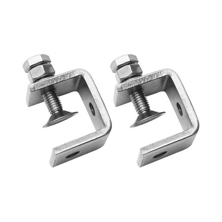 

YaSaLy 4 Pcs Stainless Steel C Clamps Tiger Clamp for Mounting U Clamps Small Desk Clamp