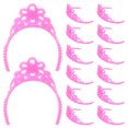 thumbnail image 4 of 20Pcs Pink Plastic Doll Crown Jewelry for Imaginative Play Accessories, 4 of 9