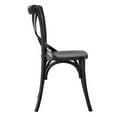 thumbnail image 5 of Side Dining Chair, Black, Wood, Kitchen Cafe Bistro Hospitality Restaurant, Modern Contemporary HB33834, 5 of 11