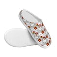 thumbnail image 3 of Yiaed Christmas Santa Claus Print Slippers Fuzzy Warm Cozy Slippers Non Slip House Slippers For Indoor Outdoor Slippers House Slippers-11, 3 of 7