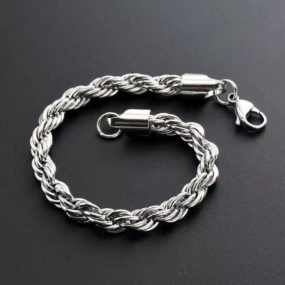 Men's Retro Titanium Steel Twist Bracelet