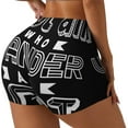 thumbnail image 2 of Kdxio Not All Who Wander Are Lost 2 Print Workout Shorts for Women Seamless Soft Smooth Gym Yoga Scrunch Active Shorts, 2 of 5