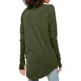 thumbnail image 7 of BLVB Women's Casual Long Sleeve Tops Crew Neck Round Hem Loose T-Shirts Tunic Tops to Wear With Leggings Blouses, 7 of 7