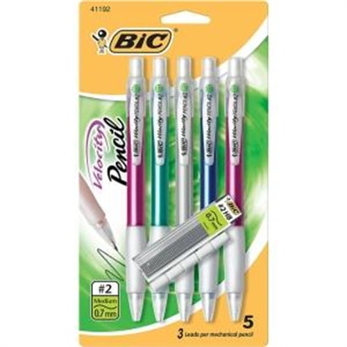 BIC Velocity Original Mechanical Pencils, 0.7 mm, Assorted Barrel