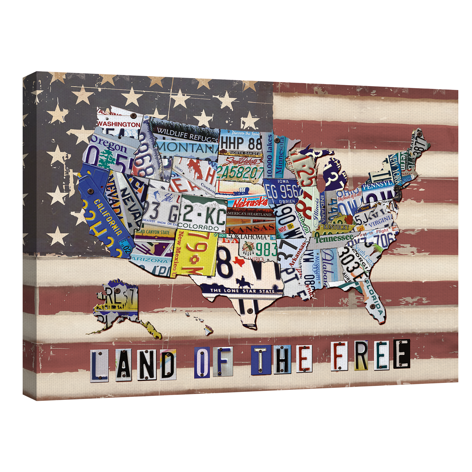 Land Of The Free 3 by Willowbrook Fine Art Canvas Art